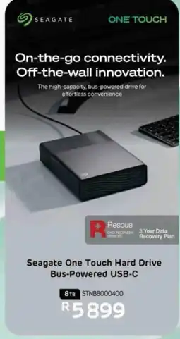 Computer Mania Seagate One Touch Hard Drive Bus-Powered USB-C offer