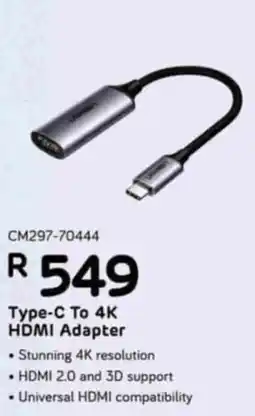 Computer Mania Type-C To 4K HDMI Adapter offer