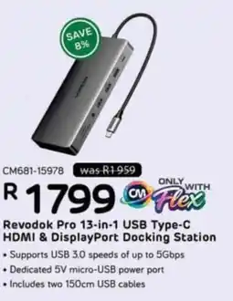 Computer Mania Revodok Pro 13-in-1 USB Type-C HDMI & DisplayPort Docking Station offer