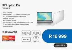 Computer Mania HP Laptop 15s offer
