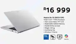 Computer Mania Aspire Go 15 (AG15-72P) offer