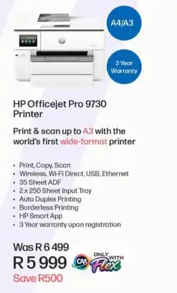 Computer Mania HP Officejet Pro 9730 Printer offer