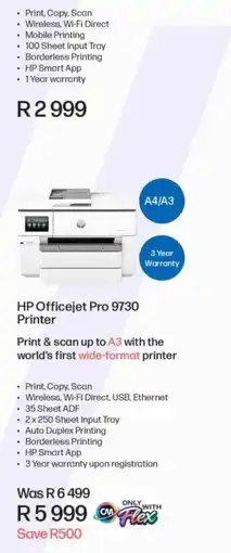 Computer Mania HP Officejet Pro 9730 Printer offer