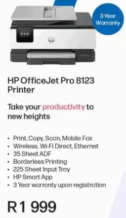 Computer Mania HP OfficeJet Pro 8123 Printer offer