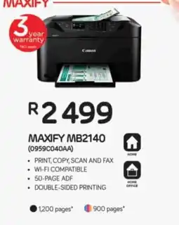 Computer Mania Canon MAXIFY MB2140 offer