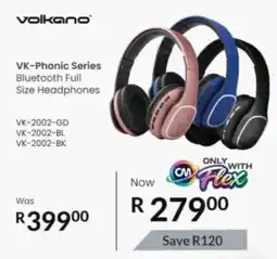 Computer Mania Volkano VK-Phonic Series Bluetooth Full Size Headphones offer