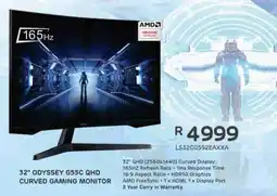 Computer Mania 32" ODYSSEY G55C QHD CURVED GAMING MONITOR offer