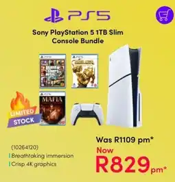 Teljoy Sony PlayStation 5 1TB Slim Console Bundle offer