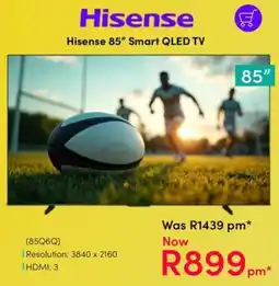 Teljoy Hisense 85" Smart QLED TV offer