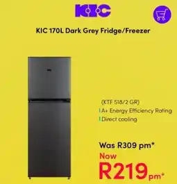 Teljoy KIC 170L Dark Grey Fridge/Freezer offer