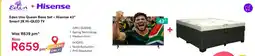 Teljoy Eden Uno Queen Base Set + Hisense 43" Smart 2K Hi-QLED TV offer
