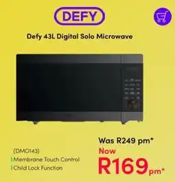 Teljoy Defy 43L Digital Solo Microwave offer