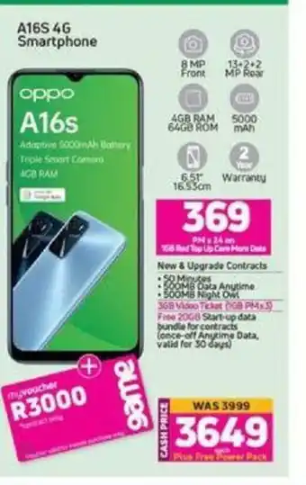 MTN Oppo - A16S 4G Smartphone offer