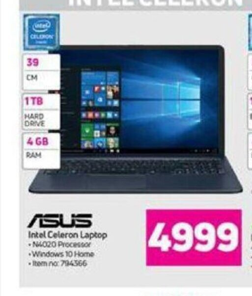 Asus Intel Celeron Laptop offer at MTN