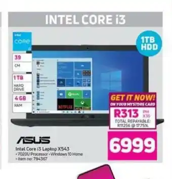 MTN Asus - Intel Core i3 Laptop X543 offer