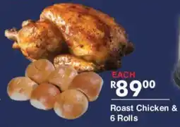 President Hyper Roast Chicken & 6 Rolls offer