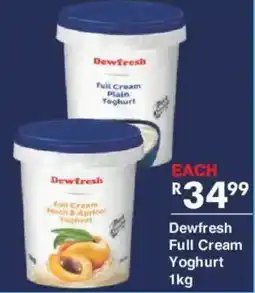 President Hyper Dewfresh Full Cream Yoghurt offer