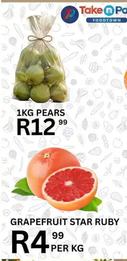 Take 'n Pay 1KG PEARS offer