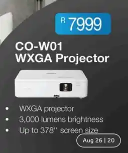 Computer Mania Epson CO-W01 WXGA Projector offer