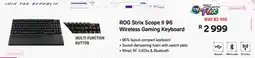 Computer Mania Asus ROG Strix Scope II 96 Wireless Gaming Keyboard offer