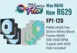 Computer Mania Aerocool PWM ARGB Fan White/Black Frame offer