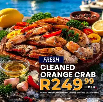 Take 'n Pay Cleaned orange crab offer