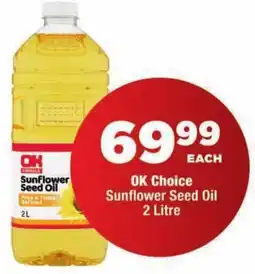 OK Foods OK Choice Sunflower Seed Oil offer