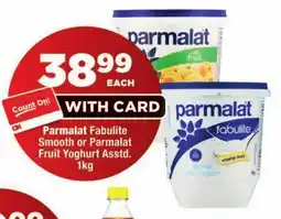 OK Foods Parmalat Fabulite Fruit Yoghurt offer