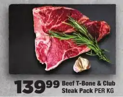 OK Foods Beef T-Bone & Club Steak Pack offer