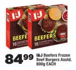 OK Foods I&J Beefeers Frozen Beef Burgers Assorted offer