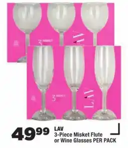 OK Foods LAV 3-Piece Misket Flute or Wine Glasses offer