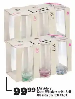 OK Foods LAV Adora Coral Whiskey or Hi-Ball Glasses offer
