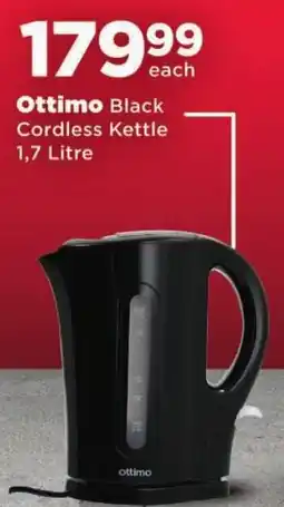 OK Foods Ottimo Black Cordless Kettle offer