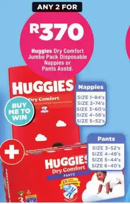 OK Foods Huggies Dry Comfort Nappies or Pants Assstd. offer