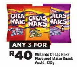 OK Foods Willards Cheas Naks Flavoured Maize Snack Assorted offer