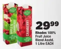 OK Foods Rhodes 100% Fruit Juice Blend Assorted offer