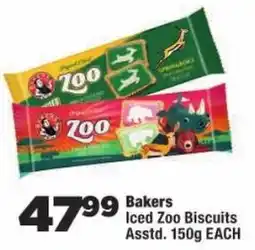 OK Foods Bakers Iced Zoo Biscuits offer