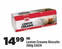 OK Foods OK Lemon Creams Biscuits offer