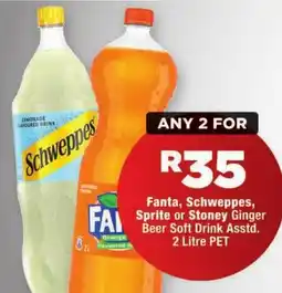 OK Foods Fanta, Schweppes, Sprite or Stoney Ginger Beer Soft Drink Asstd. offer