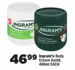 OK Foods Ingram's Body Cream Assorted offer