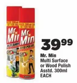 OK Foods Mr. Min Multi Surface or Wood Polish offer