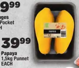 OK Foods Papaya Punnet offer