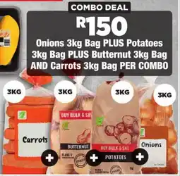 OK Foods Onions, Potatoes, Butternut and Carrots offer