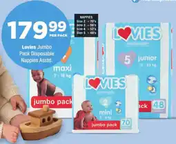 OK Foods Lovies Jumbo Pack Disposable Nappies offer