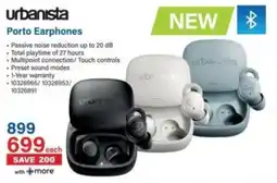 Incredible Connection urbanista Porto Earphones offer