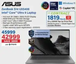 Incredible Connection ASUS ZenBook S14 UX5406 offer