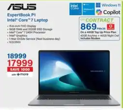 Incredible Connection Asus ExpertBook P1 Intel Core 7 Laptop offer