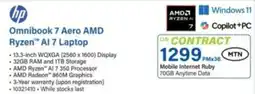 Incredible Connection HP Omnibook 7 Aero AMD Ryzen AI 7 Laptop offer