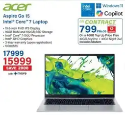 Incredible Connection Acer Aspire Go 15 Intel Core 7 Laptop offer