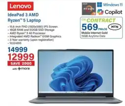 Incredible Connection Lenovo IdeaPad 3 AMD Ryzen 5 Laptop offer